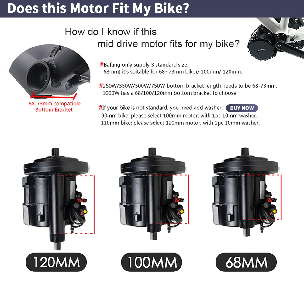 Bafang BBSHD 1000W  48V 68mm M - огляд і ціна Side Hung Mid Drive Motor Kit